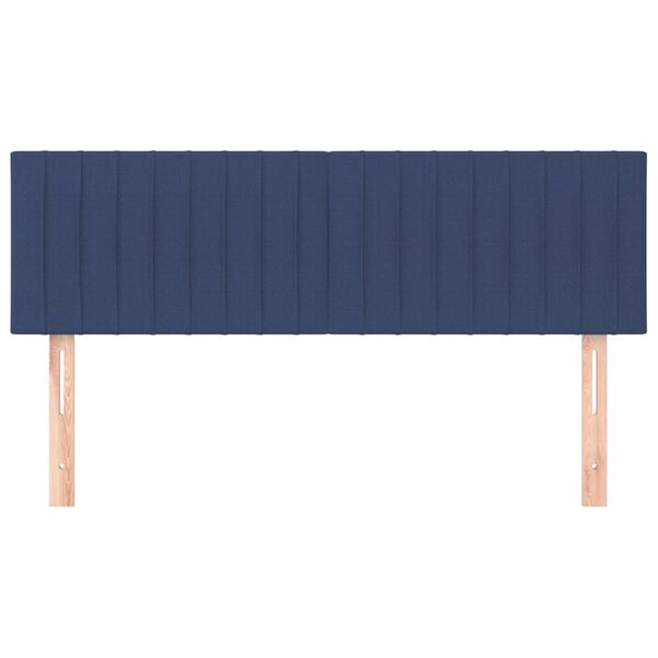 vidaXL Kopfteile Blau 144x5x78/88 cm Stoff