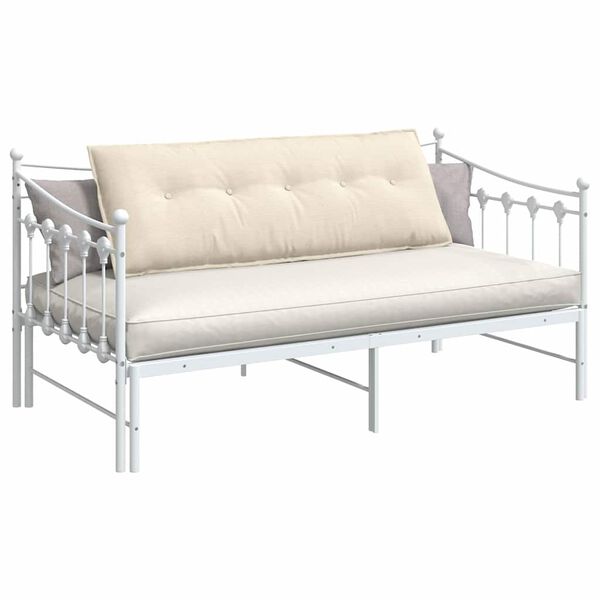 vidaXL R&uuml;ckenkissen Creme 140 x 50 cm Cordstoff