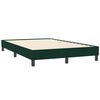 vidaXL Boxspringbett ohne Matratze Dunkelgr&uuml;n 120x210 cm Samt
