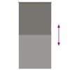 vidaXL Verdunkelungsrollo Grau 85x175 cm Stoffbreite 80,7 cm Polyester