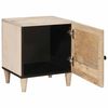 vidaXL Nachttisch Beige 40 x 33 x 46 cm Massivholz Akazie