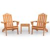 vidaXL 3-tlg. Garten-Lounge-Set Adirondack Massivholz Akazie