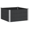 vidaXL Hochbeet Schwarz 100 x 100 x 54 cm alu.