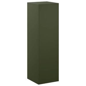 vidaXL Pflanzenst&auml;nder Olivgr&uuml;n 30 x 30 x 100 cm Wetterfeststahl