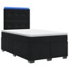 vidaXL Boxspringbett mit Matratze Schwarz 120 x 190 cm Samt