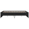 vidaXL Bettgestell Schwarz 120x200 cm Holzwerkstoff und Metall