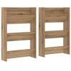vidaXL Schuhschrank 2 stk. 60 x 18 x 90 cm Holzwerkstoff Artisan-Eiche