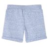 Kindershorts mit Kordelzug Blau Melange 140