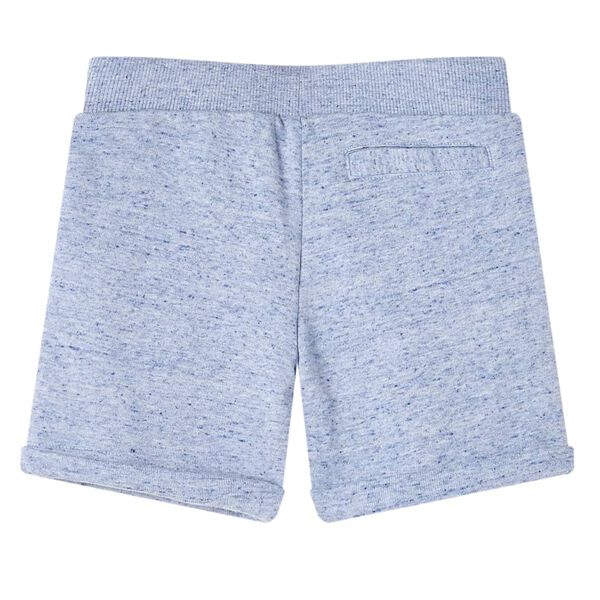 Kindershorts mit Kordelzug Blau Melange 140