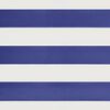 vidaXL Markise Einziehbar Blau und Wei&szlig; 4,5x3 m Stoff und Aluminium