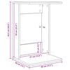 vidaXL Beistelltisch Altholz 40 x 38 x 62,5 cm Holzwerkstoff