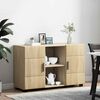vidaXL Sideboard Sonoma-Eiche 88,5 x 30,5 x 55,5 cm Holzwerkstoff