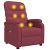 vidaXL Massagesessel Elektrisch Weinrot Stoff