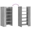 vidaXL Schuhschrank Grau Sonoma 52x37,5x100 cm Holzwerkstoff