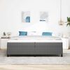 vidaXL Boxspringbett Hellgrau 200 x 200 cm Cordstoff