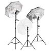 vidaXL Fotostudio-Set mit Beleuchtung, Hintergrund und Reflektor