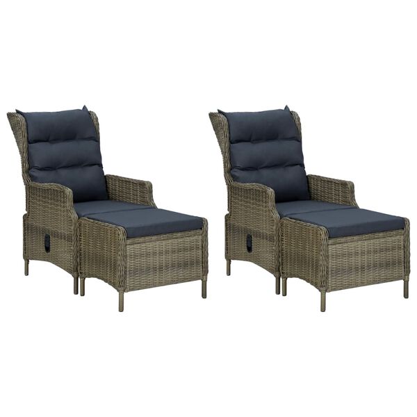 vidaXL 5-tlg. Garten-Essgruppe Braun