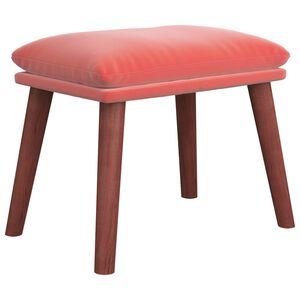 vidaXL Fu&szlig;hocker Rosa 45x29,5x35 cm Samt
