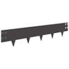 vidaXL Raseneinfassung 20 Stk. 100 x 20 cm Stahl Schwarz