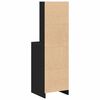 vidaXL Highboard Schwarz Eichen-Optik 40 x 40,5 x 135 cm Holzwerkstoff