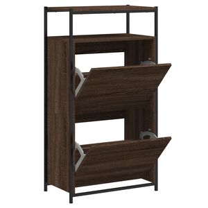 vidaXL Schuhschrank Braun Eichen-Optik