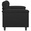 vidaXL 2-Sitzer-Sofa Schwarz 140 cm Kunstleder