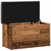 vidaXL Sitzbank mit Stauraum Altholz-Optik 82x42x45 cm Holzwerkstoff