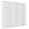 vidaXL CD-Regal Wei&szlig; 100x23x89,5 cm Holzwerkstoff
