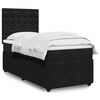 vidaXL Boxspringbett mit Matratze Schwarz 90x190 cm Samt