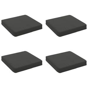 vidaXL 4-teilige Sitzkissen VUGHT 4 stk. 100 % Polyester Anthrazit