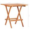 vidaXL 3-tlg. Bistro-Set mit Kissen Grau Karomuster Massivholz Teak