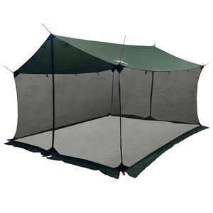 vidaXL Camping-Tarp mit Netzw&auml;nden 340 x 260 x 220 cm Olivegr&uuml;n