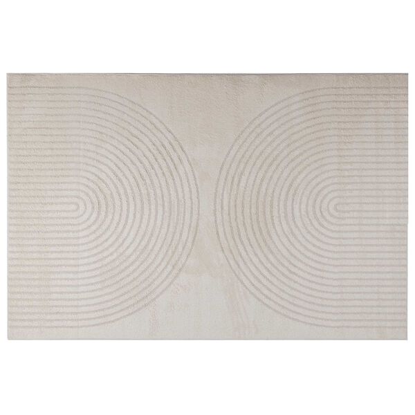 vidaXL Bereichsteppiche Rechtwinklig Creme 170 x 120 cm