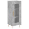vidaXL Highboard Betongrau 34,5x34x180 cm Holzwerkstoff