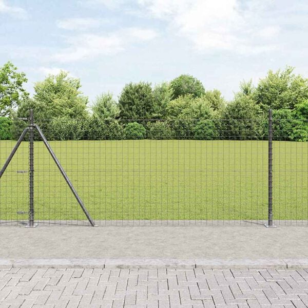 vidaXL Zaunpfosten 26 pcs Grau 3,2 x 3,2 x 90 cm