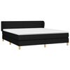 vidaXL Boxspringbett mit Matratze Schwarz 160x200 cm Stoff