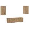 vidaXL TV-Schrank-Set 4 pcs Artisan-Eiche 30,5 x 30 x 60 cm