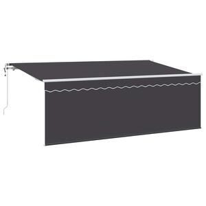 vidaXL Ausziehbare Markise Anthrazit 400 x 200 cm