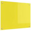 vidaXL K&uuml;chenr&uuml;ckwand Gelb 80 x 60 cm Geh&auml;rtetes Glas