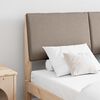 vidaXL Gepolstertes Kopfteil Taupe 160 cm Massives Kiefernholz