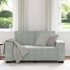 vidaXL 2-Sitzer-Sofa Hellgrau 160x78x84 cm Samt