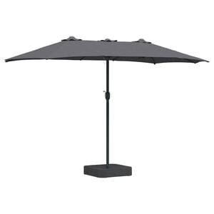 vidaXL Garten-Sonnenschirm Anthrazit 385 x 209 x 244 cm