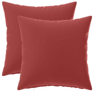 vidaXL Kissenbezug 2 pcs HEERLEN Weinrot 30 x 30 cm Polyester
