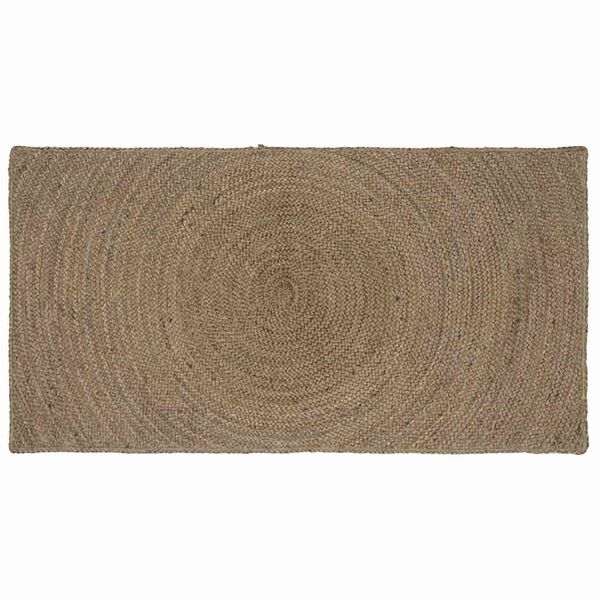 vidaXL Bereichsteppiche Rechtwinklig Grau 100 x 200 cm Jute