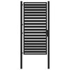 vidaXL Gartentor Abschlie&szlig;bar Schwarz 100x180 cm Aluminium