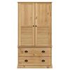 vidaXL Kleiderschrank VIGO 90x55x170 cm Massivholz Kiefer