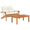 vidaXL 4-tlg. Garten-Lounge-Set Adirondack Massivholz Akazie