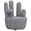 vidaXL Sessel in Handform Grau Samt