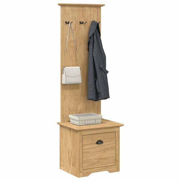 vidaXL Flurschrank BODO Honigbraun 50 x 40 x 156,7 cm Holzwerkstoff
