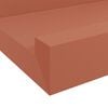 vidaXL Wandregal mit Regal 2 pcs Rot 40 x 9 x 3 cm Holzwerkstoff